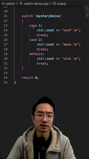 switch statement in cpp