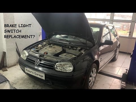 VW Brake light switch / Stop light switch testing and replacement Code P0571