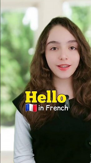 5 Ways to say Hello 🇫🇷 #frenchlanguage #learnfrench