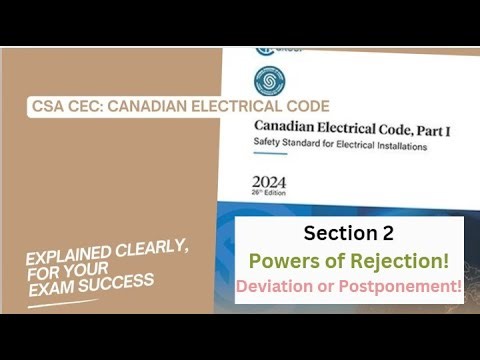 Study This! CEC Section 2 Admin Rules 26 and 30 Powers of Rejection & Deviation Postponement