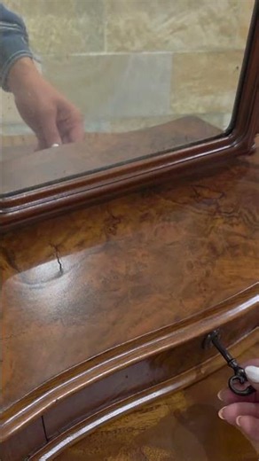 A Victorian Mirror with Built-In Storage!