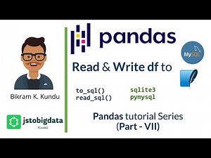 How to handle SQL database in Pandas dataframe - Data Science Tutorial by Bikram Kundu