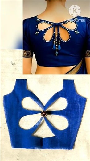 How to mark the design in the blouse #shorts #blousedesign #shortsfeed