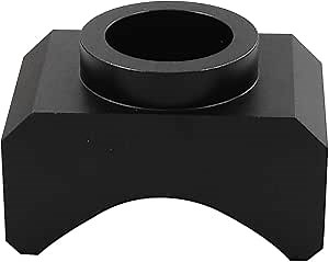 Jack Axle Adapter Lifting Saddle Portable Billet Aluminum Hydraulic Jack Adapter for Bottle Jack Floor Jack for 3 Inch and 4 Inch Axle Tube(Black)