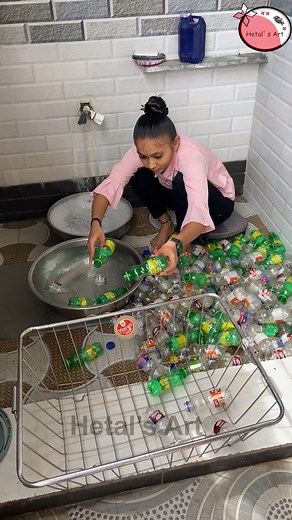 13M views · 134K reactions | The results are amazing - Creating plastic bottle tree making #result #treemaking | Hetal's Art | Facebook