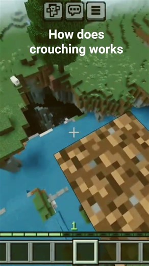 How does crouching works in minecraft