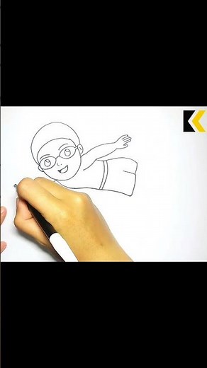 How To Draw Swimmer Easily #swimmer #swimming #drawingtutorial #drawing