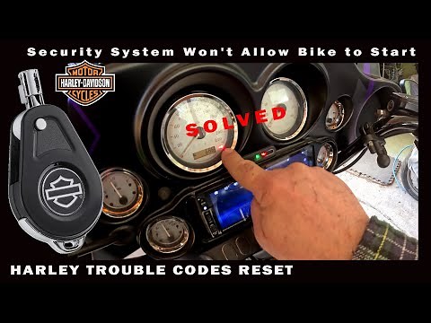 Harley Trouble Codes How to Read/Reset. Security System Won't Allow Bike to Start