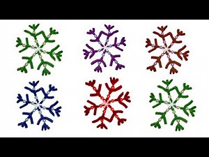 Christmas craft idea.Pipe cleaner snowflake with beads.