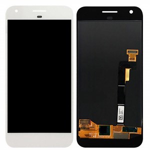 LCD with Touch Screen for Google Pixel - Silver (display glass combo folder)