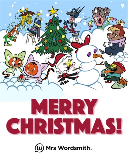 On behalf of everyone at Mrs Wordsmith, we'd like to wish you all a very happy Christmas 🎄✨🫶 #MerryChristmas #ChristmasDay