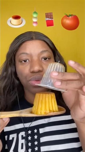 I eat my flan asmr #shorts #asmr