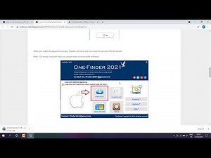 OneFinder 2021 | How to Use