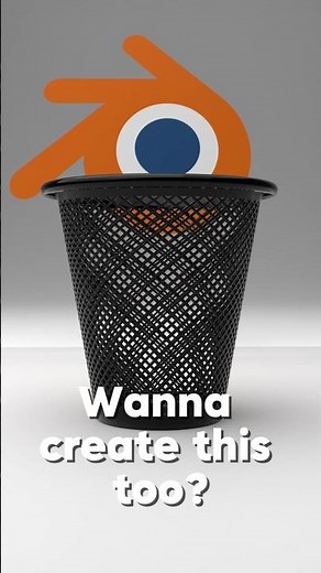 How to Model a Trash Bin in Blender – Beginner 3D Modeling Tutorial