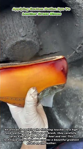 Applying Custom Patina Dye To Leather Dress Shoes