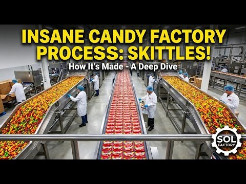How Skittles Are Made | From Syrup to the Signature Crunchy Shell (Full Process)