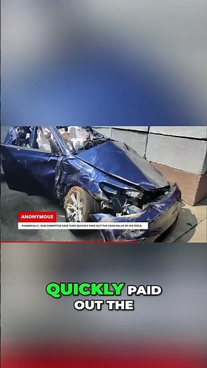 Wild TeslaCam Footage: Unexplained Crash Totaled Car