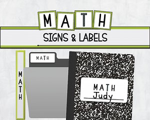 Math Classroom Signs & Labels - Etsy