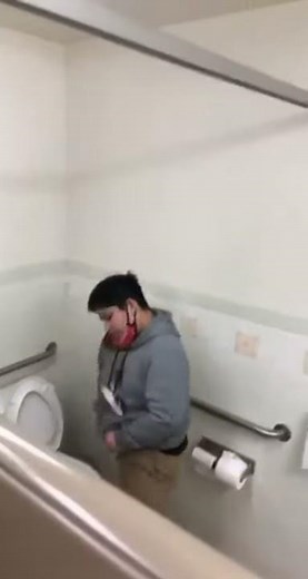 Kid gets caught jacking off
