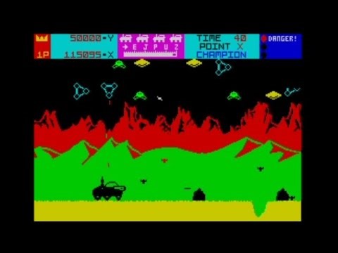 Moon Patrol 128k (2021 Edition) Walkthrough, ZX Spectrum