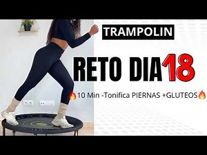 TONE Your Glutes and Legs on a Mini Trampoline | DAY 18 CHALLENGE | Extreme Trampoline Challenge ...
