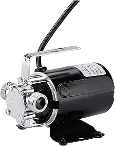 D-Honor Water Transfer Pump 115V 1/10 HP 330 Gallon Per Hour Portable Electric Utility Trash Pump with 6 feet Water Hose Kit, Transfer Water from Garden, Hot Tube, Ponds, Pool, Rain Barrel, Aquariums