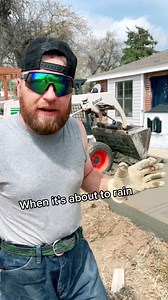 Thunderstorm on the way! #viral #rain #storm #concrete #construction | Brandon Stephens