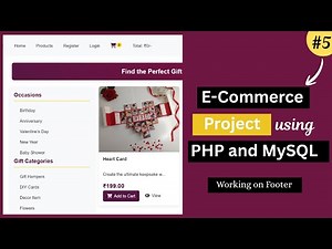 E-Commerce Website Project Using PHP & MySQL |Admin & User Panel| Payment Gateway | Footer - 5
