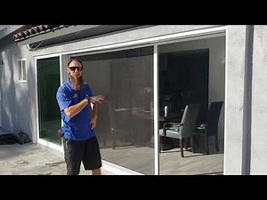 Wizard Horizon retractable screen door
