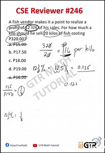 Civil Service Exam Reviewer #246 #arjayensenado #gtrmathtutorial #CSEReview