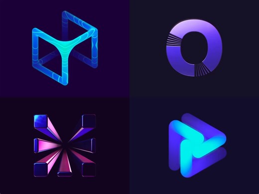 3D Logo Animation Collection - Neon edition 💜