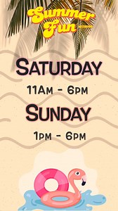 Who’s ready for summer!? Slides open at 11AM on Saturday! Come join the fun Saturday from 11AM-6PM and Sunday from 1PM-6PM. If you’re not at Summer Fun Water Park this weekend you’re missing out! | Summer Fun Water Park