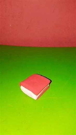 “A tiny book made of clay 📘✨”#ClayArt #ClayBook #MiniBook #HandmadeArt #CreativeClay #ArtFromClay