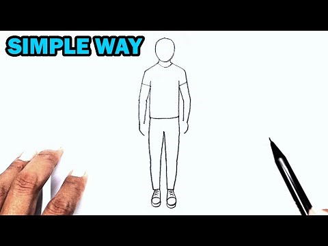 How To Draw A Sketch Of A Person | Man Drawing | come disegnare | Dad Drawing | Father Drawing Easy