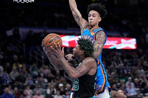 Marcus Smart ejected, held back by Joe Mazzulla in dismal Celtics performance against Thunder