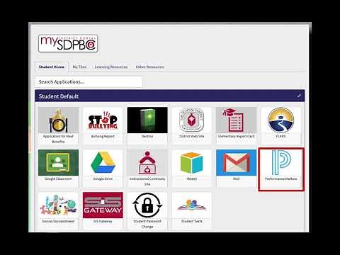 Student Video - How Students Access the Performance Matters Assessment System Using Single Sign On