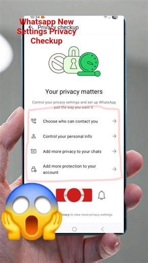 Whatsapp New Settings Privacy Checkup #setting#mobiletips#whatsapp