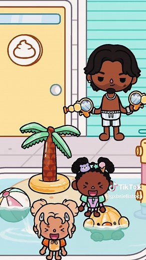 pool day with my toddler 🥹☀️🏊🏾‍♀️ #tocalifeworld #tocaroleplay #tocaboca #comedy #fyp