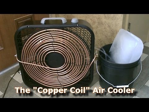 Homemade AC - The "Copper Coil" Air Cooler! - (Simple "Box Fan" Conversion) - Easy DIY