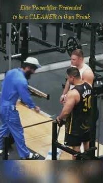BEST REACTIONS with 32KG MOP - Elite Powerlifter Pretended to be a CLEANER in Gym Prank 20 #anatoly