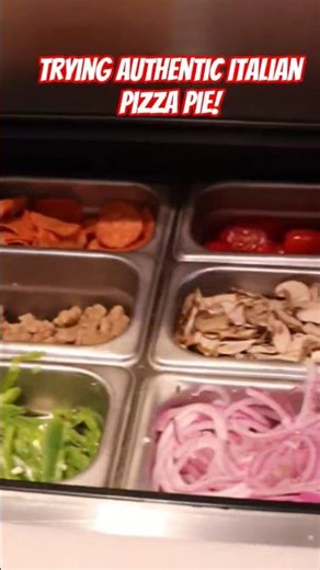 Trying Authentic Italian Pizza Pie! #shorts