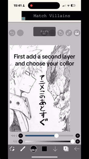 How to collor manga tutorial. #manga #pfpideas #mangaideas