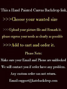 Kate Custom Hand Painted Canvas Backdrop Background Photography