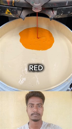 Berger wallmaster orange colour making #satisfying #shorts #reels #berger #orange #colour #mixing