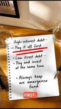 Investing vs. Debt: What Should You Do First?