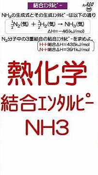 結合エンタルピー アンモニア