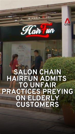 The HairFun salon chain has admitted to unethical business practices that preyed on the elderly. Investigations by the Consumers Association of Singapore (CASE) found that HairFun salons lured customers above the age of 55 with free or cheap haircuts. It then charged them for services they did not ask for. HairFun has since admitted its wrongdoings and refunded about S$12,500 to almost all of those affected. #sgnews #singapore | CNA