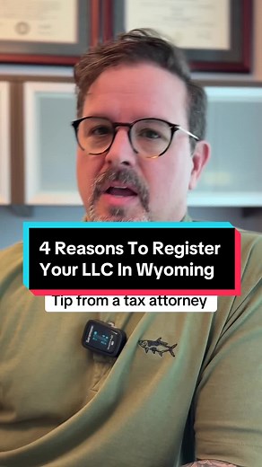 Here are 4 reasons to register your LLC in Wyoming! Tips from a tax attorney #wyomingllc #llc #smallbusiness #smallbusinessowner #smallbusinessowners #financialliteracy #financialeducation #taxes #taxtips