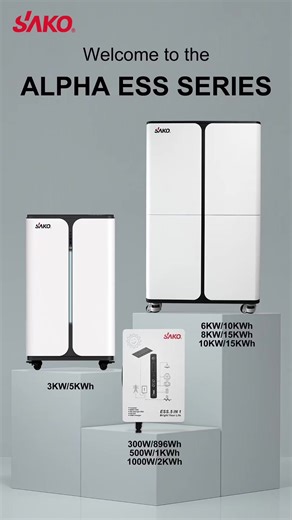 All-in-One Solar Generators Movable Solar Energy Storage Systems ESS (300W/500W/1000W): Portable power for lights, fans, TV, and small appliances. · Vega-I-ESS (300W/500W/1000W): Compact and portable for essential devices and charging. ESS (1.5KVA/3KVA with 1.28-5.12KWh): Power multiple home appliances, tools, and electronics with a mobile unit. ESS (6KW/8KW/11KW with 10-15KWh): Robust power for entire homes, supporting fridges, freezers, air conditioners, and heavy daily use. Built for Solar & 