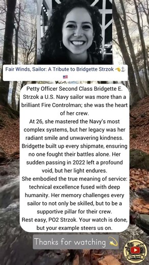Fair Winds, Sailor: A Tribute to Bridgette Strzok 🫡⚓🇺🇸 #shorts #shortvideo #actor #news
